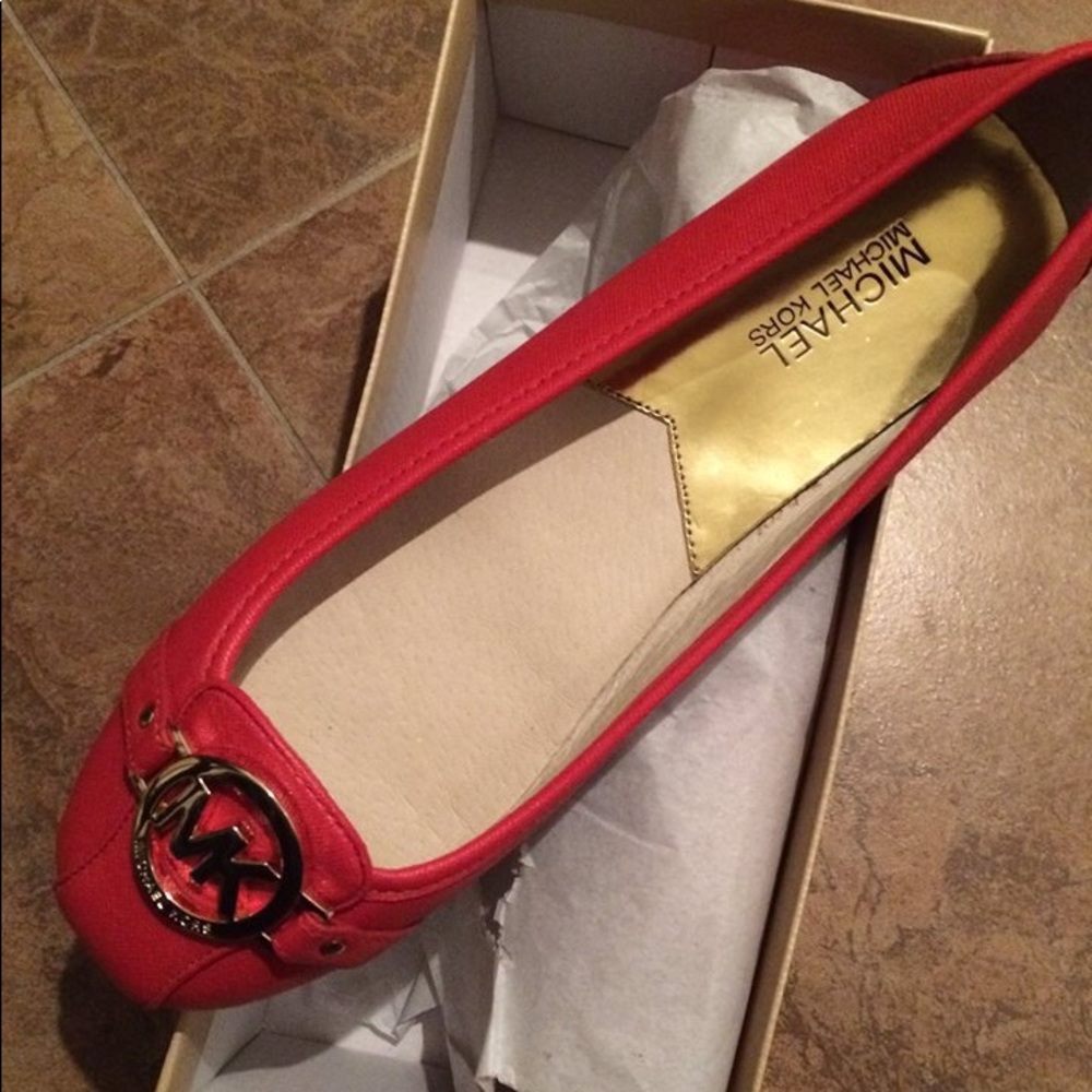 Michael Kors Fulton Ballet Flats: New-Red USSize9M